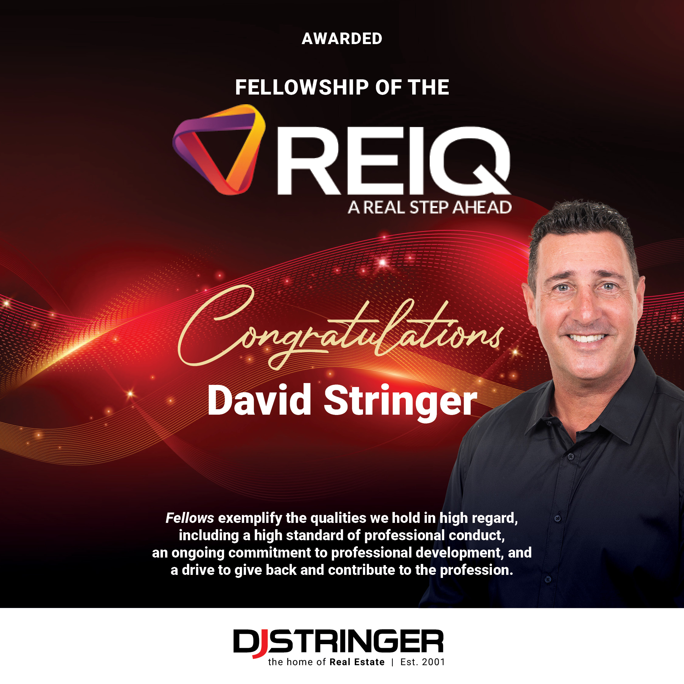 Fellowship Award – David Stringer 2024
